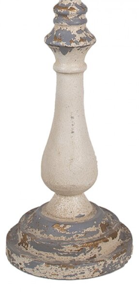 Béžová kovová stolní lampa – 33x75 cm