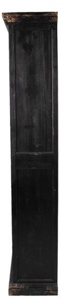 Černá dřevěná knihovna – 116x36x195 cm