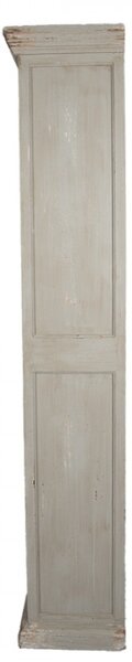 Šedá dřevěná knihovna – 80x36x195 cm