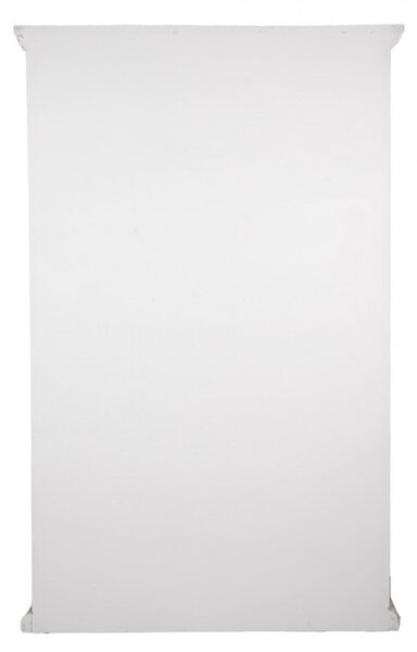 Bílá dřevěná knihovna – 116x36x195 cm
