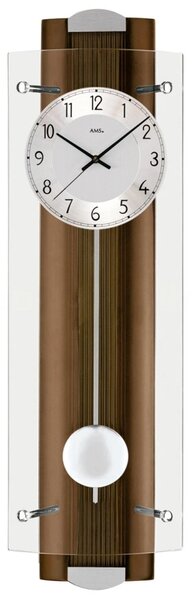 Kyvadlové nástěnné hodiny 5259/1 AMS řízené rádiovým signálem 66cm