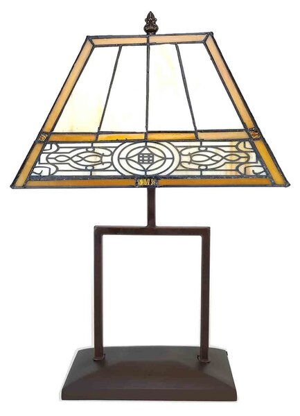 Stolní Tiffany lampa - 28*20*46 cm E27/max 1*40W - Clayre & Eef