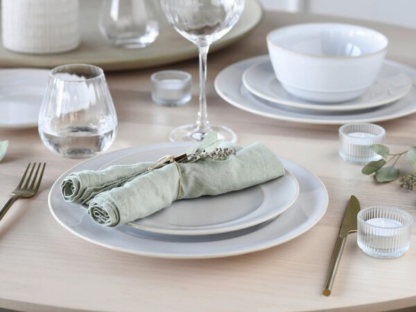 KOMBINOVANÁ SOUPRAVA, 12dílné, kamenina Creatable - Online Only nádobí, Online Only