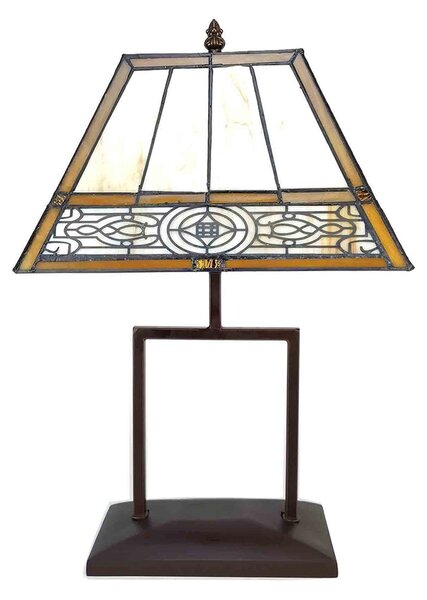 Stolní Tiffany lampa - 28*20*46 cm E27/max 1*40W - Clayre & Eef
