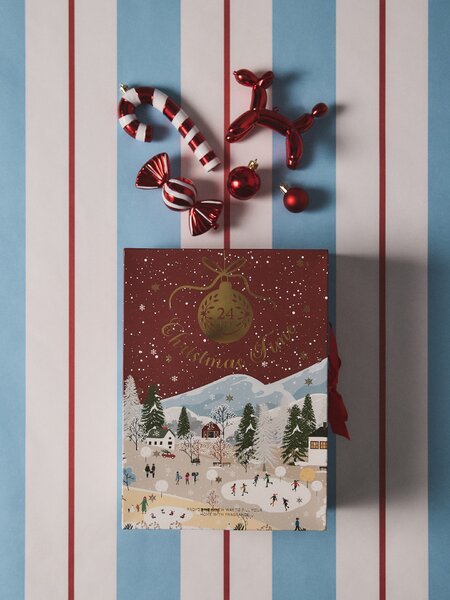 Sinsay - Vánoční adventní kalendář s vonnými produkty 24 pack - červená