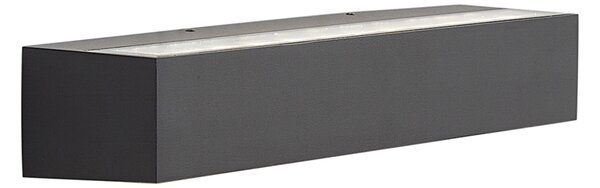 Průmyslové venkovní nástěnné svítidlo černé 38 cm vč. LED IP65 - Hannah