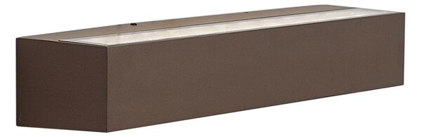 Venkovní průmyslové nástěnné svítidlo rezavě hnědé 38 cm vč. LED IP65 - Hannah