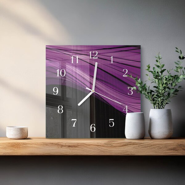 Skleněné hodiny Abstrakce zskb-30x30-00081560