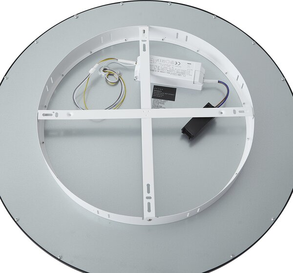 Chytrý LED panel černý 60 cm vč. LED stmívatelné do teplé barvy s dálkovým ovládáním - Knob