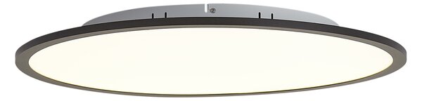 Chytrý LED panel černý 60 cm vč. LED stmívatelné do teplé barvy s dálkovým ovládáním - Knob