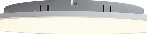 Chytrý LED panel bílý 60 cm vč. LED stmívání do teplých tónů s dálkovým ovládáním - Knob