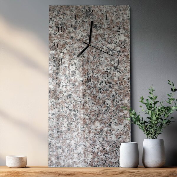 Skleněné hodiny vertikální Grafit zsppc-30x60-00183369