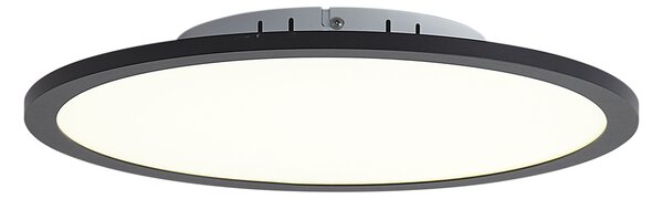 Chytrý LED panel černý 40 cm vč. LED stmívání do teplých tónů s dálkovým ovládáním - Knob