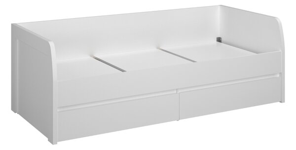 KONDELA Postel 2S, 90x200 bílá, ERODIN