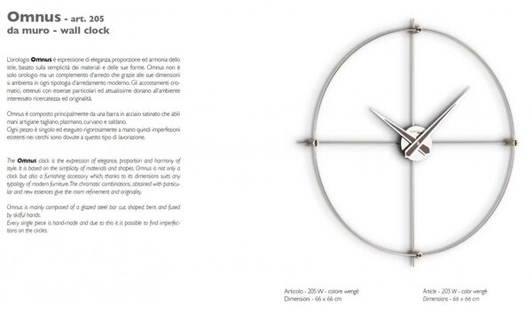 Designové nástěnné hodiny I205M IncantesimoDesign 66cm