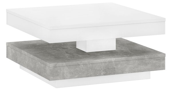 KONDELA Konferenční stolek, bílá/ beton, MANDY