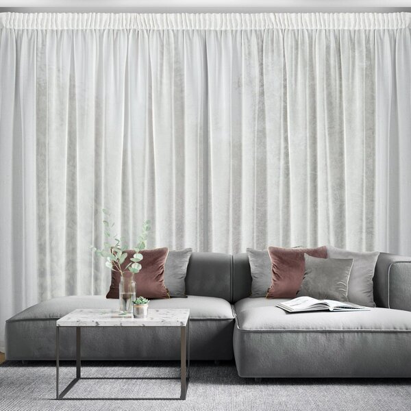 ZÁCLONA NA PÁSCE HERA 300X270 CM VZOROVANÁ