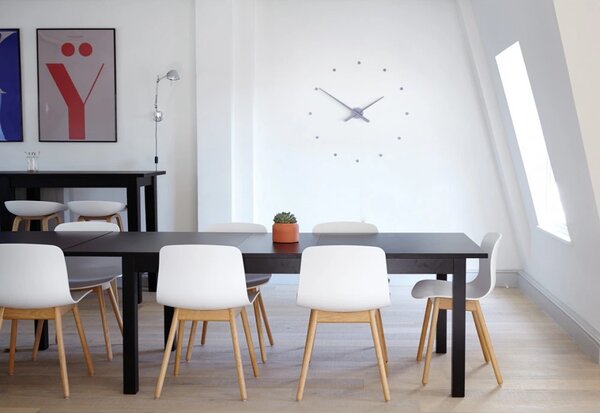 Designové nástěnné hodiny NOMON OJ ocelově modré 50cm