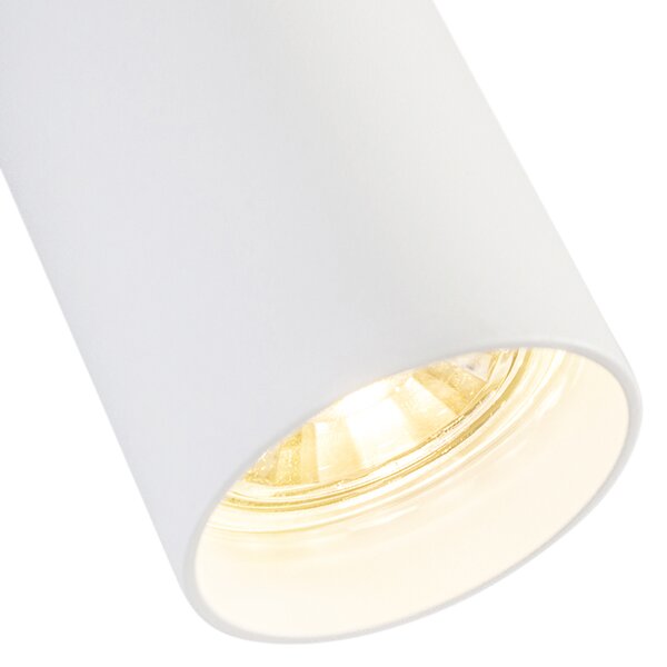 Sada 4 moderních přisazených bodových svítidel bílá 5,5 cm GU10 50 mm - Tuba
