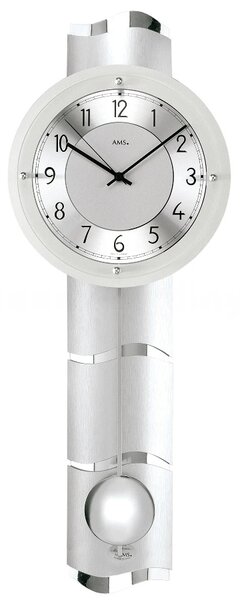 Kyvadlové nástěnné hodiny 5215 AMS řízené rádiovým signálem 66cm