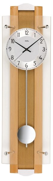 Kyvadlové nástěnné hodiny 5259/18 AMS řízené rádiovým signálem 66cm