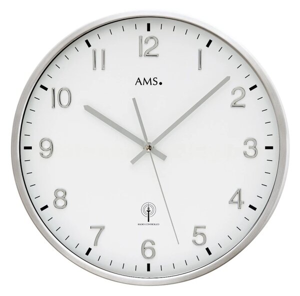 Nástěnné hodiny 5914 AMS řízené rádiovým signálem 32cm