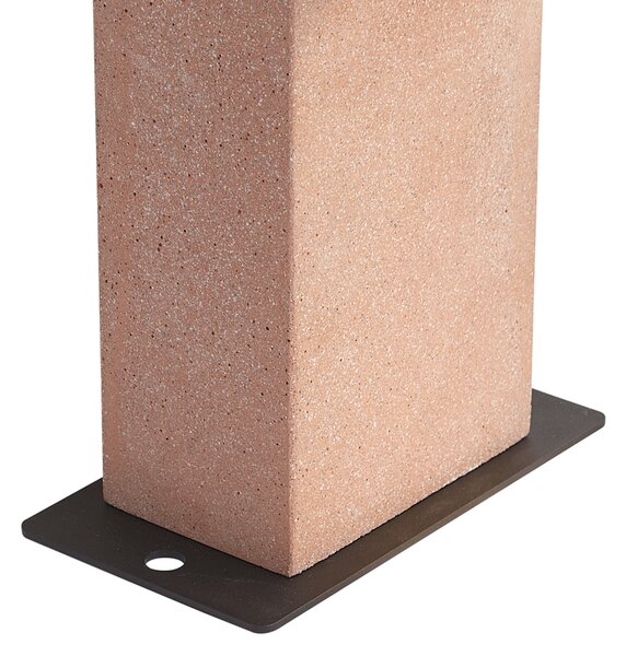 Moderní venkovní sloupek terakota 35 cm IP44 - Pompei