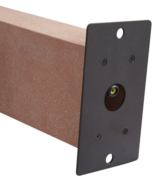 Moderní venkovní sloupek terakota 35 cm IP44 - Pompei