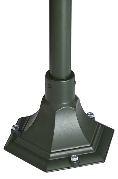 Klasická venkovní lucerna tmavě zelená 135 cm IP44 - Berta