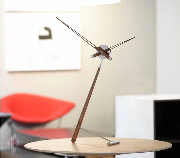Designové stolní hodiny Nomon Puntero Walnut N 94cm