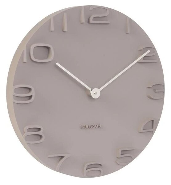 Designové nástěnné hodiny 5311GY Karlsson 42cm