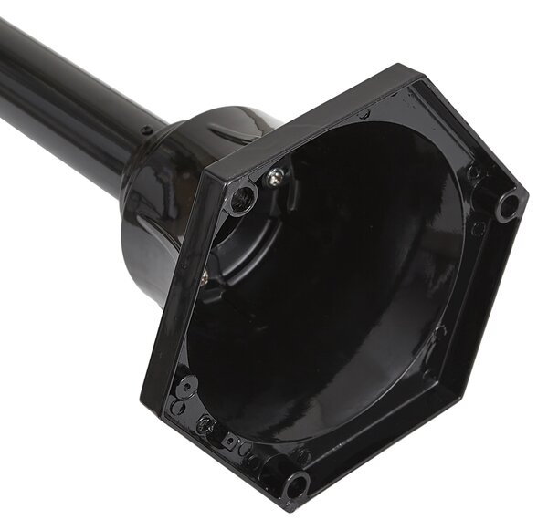 Moderní venkovní lampa černá s mědí 235 cm 3-světla IP44 - Kansas