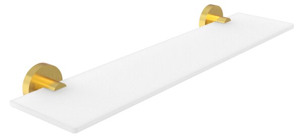 Nimco Unix zlatá police do koupelny skleněná mat 50 cm UNZ 13091B-50-Z