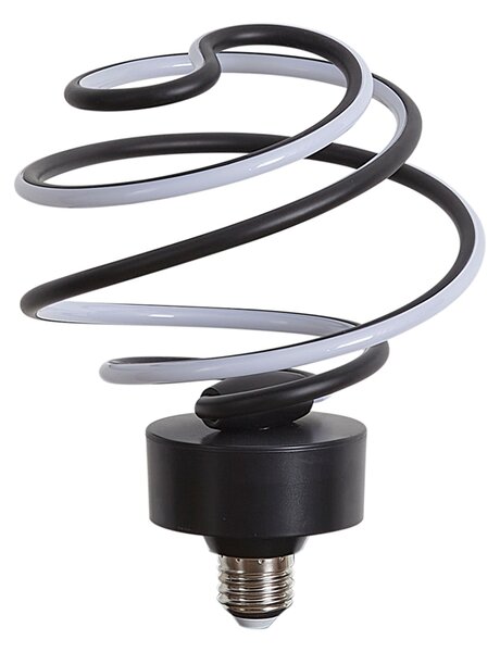 E27 LED dekorační žárovka černá spirála 6W 370 lm 3000K