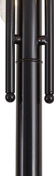 Moderní venkovní lampa černá s mědí 235 cm 3-světla IP44 - Kansas