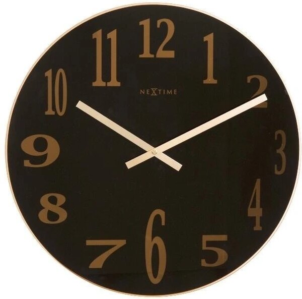 Designové nástěnné hodiny 2472zw Nextime Smoke Mirror 43cm