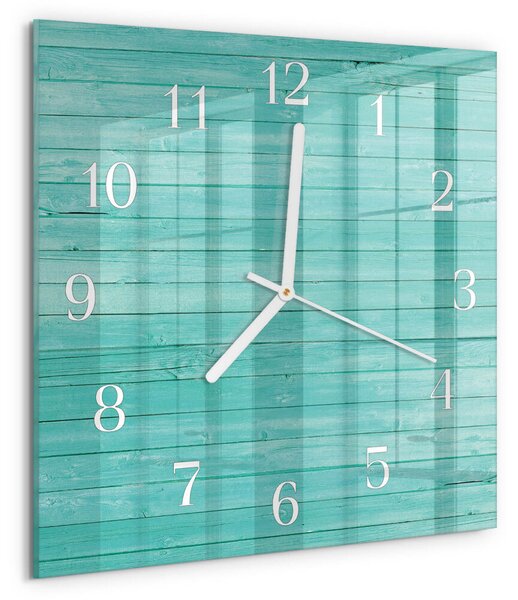 Skleněné hodiny Zelené desky zskb-30x30-00091789