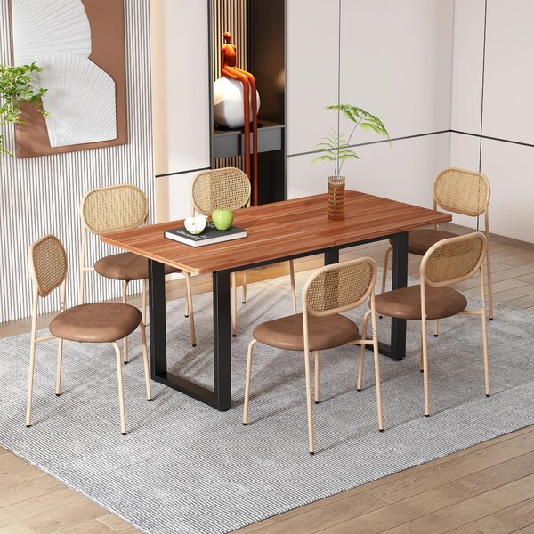 Jídelní židle - Židle - Sedací židle - Sada - Kovové nohy - Sedák zPolyuretanmateriálu - Ergonomický design