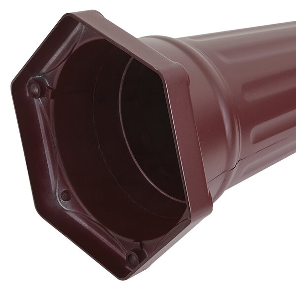 Klasická venkovní lucerna tmavě červená 220 cm 3-světla IP44 - Havana