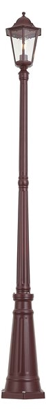 Klasická venkovní lucerna tmavě červená 213 cm IP44 - Havana
