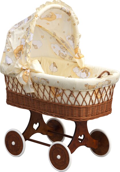 Košík pro miminko s boudičkou Scarlett Mráček - béžová