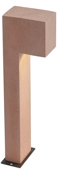 Moderní venkovní sloupkové svítidlo terakota 65 cm IP44 - Pompei