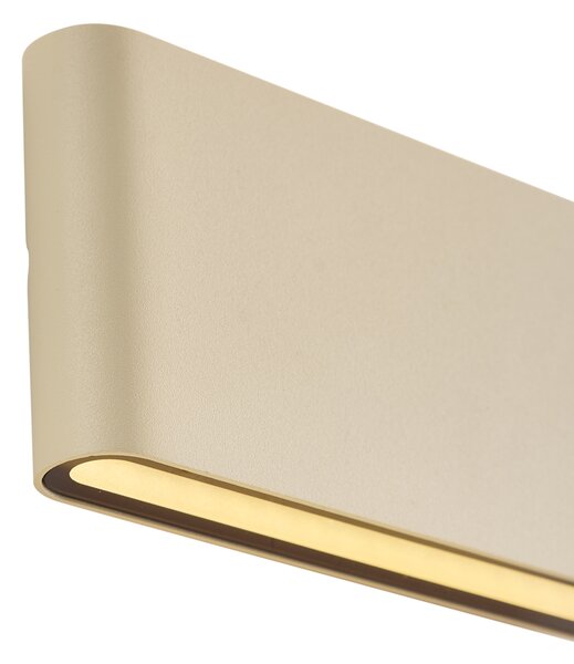 Moderní venkovní nástěnné svítidlo béžové 17,5 cm vč. LED IP65 - Batt
