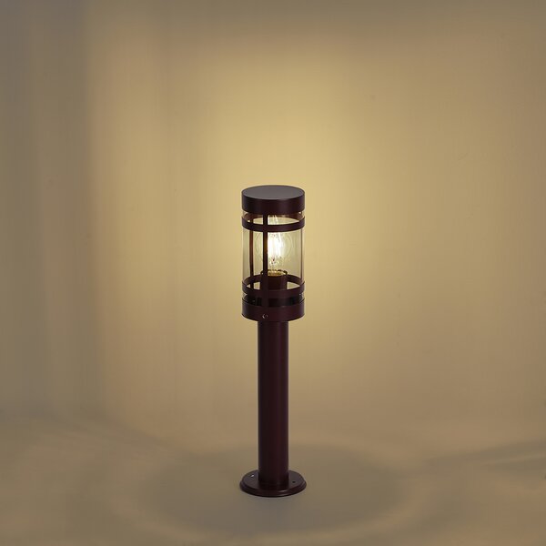 Moderní venkovní lampa tmavě červená 50 cm IP44 - Gleam