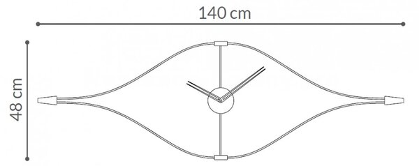 Designové nástěnné hodiny Nomon Look 145cm
