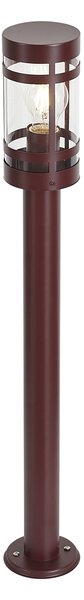 Moderní venkovní lampa tmavě červená 80 cm IP44 - Gleam