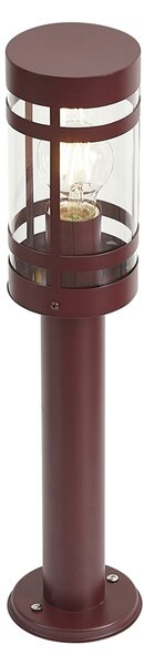 Moderní venkovní lampa tmavě červená 50 cm IP44 - Gleam