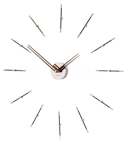 Designové nástěnné hodiny Nomon Merlin Walnut Small 70cm