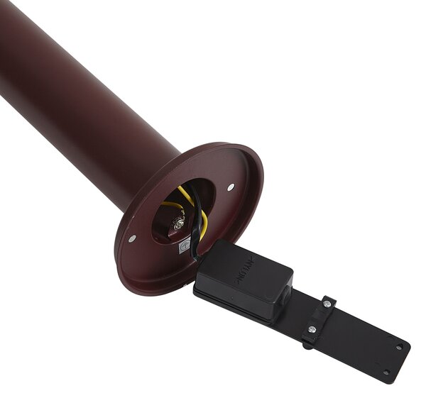 Moderní venkovní lampa tmavě červená 50 cm IP44 - Gleam