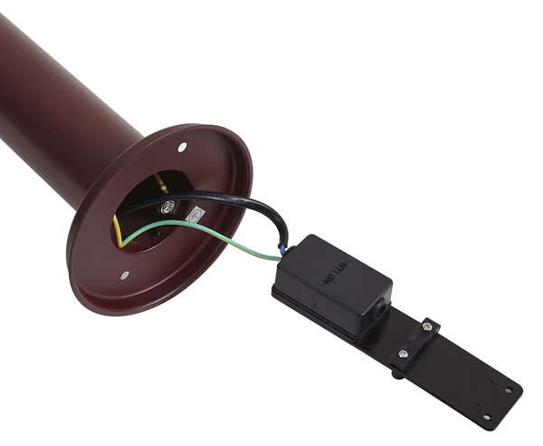 Moderní venkovní lampa tmavě červená 80 cm IP44 - Gleam